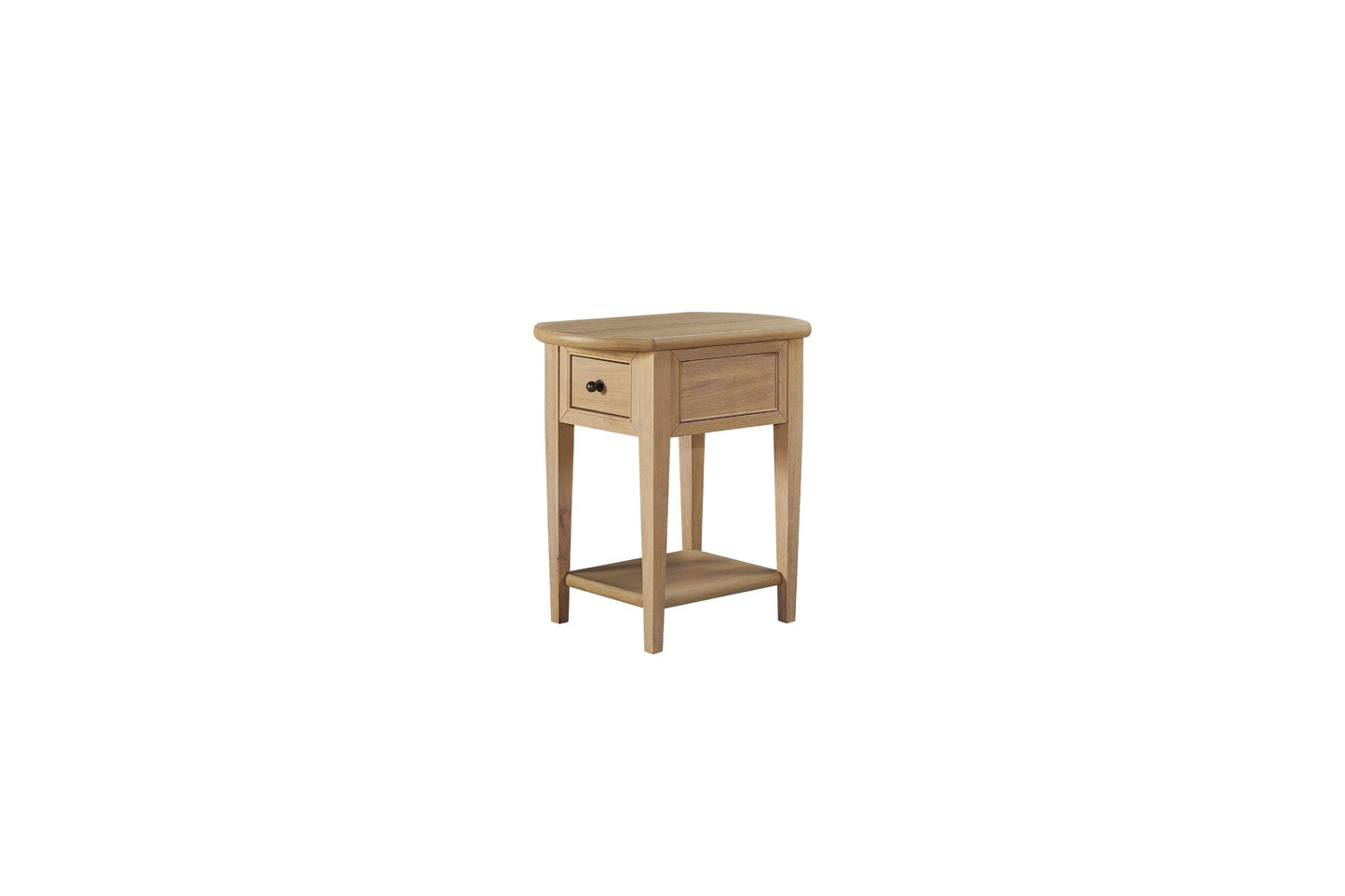 Suede Chairside Table