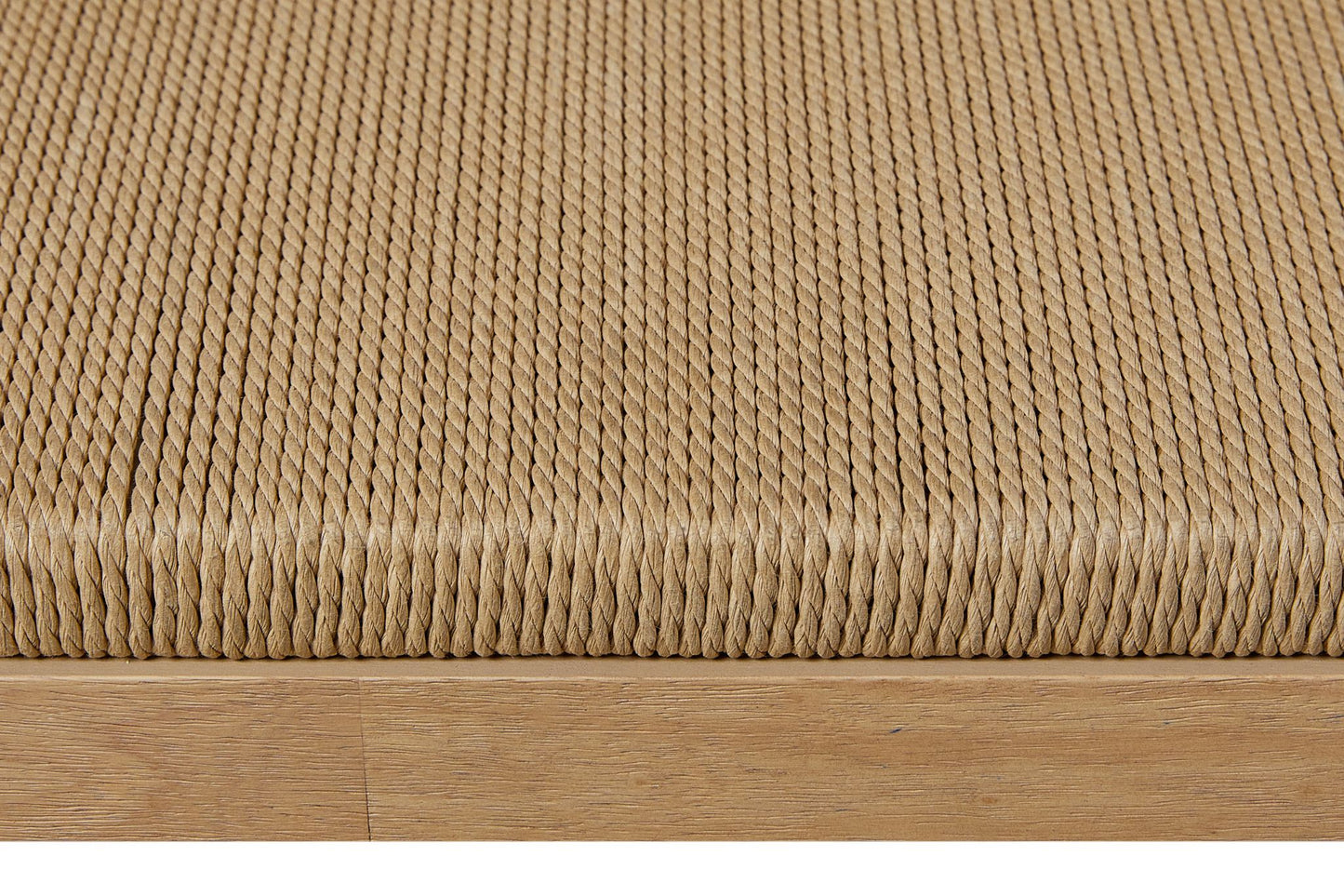 Suede Cocktail Table with Metal & Rattan Shelf