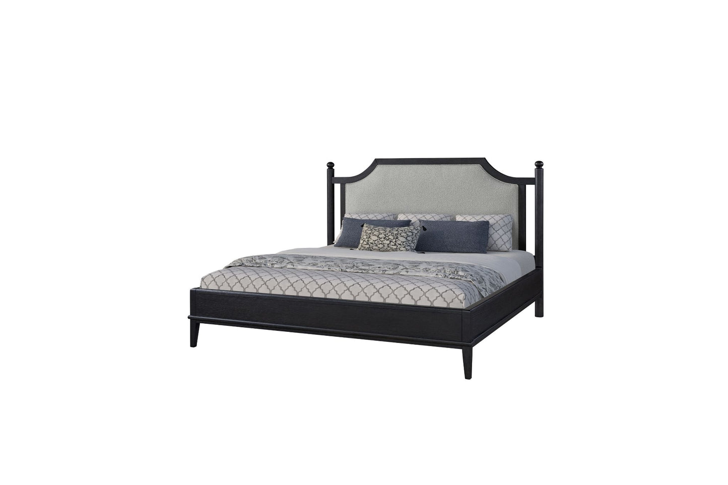 Ebony Upholstered Bed