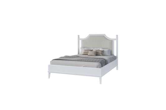 Ivory Upholstered Bed