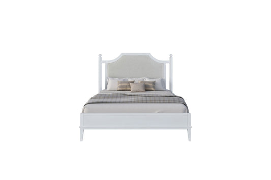 Ivory Upholstered Bed