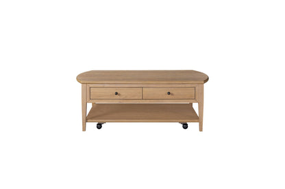 Suede Cocktail Table