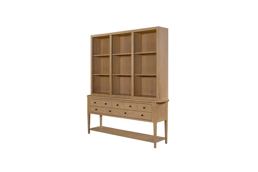 Suede  2 Piece Credenza & Hutch