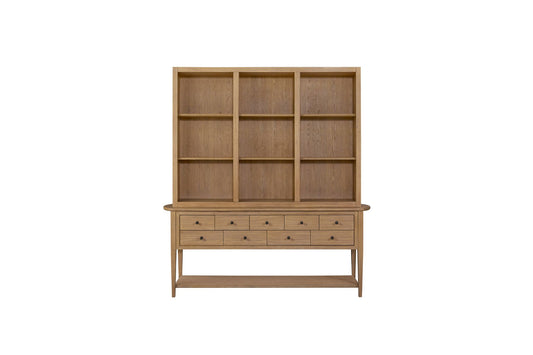 Suede  2 Piece Credenza & Hutch